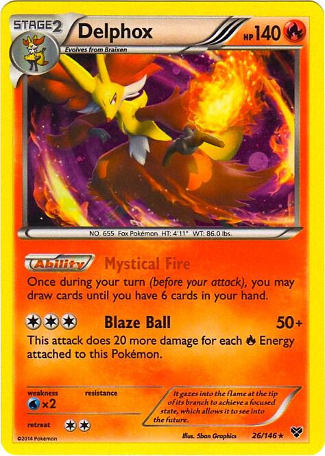 Delphox - 26/146 (Cosmos Holo) [Blister Exclusives] 026/146