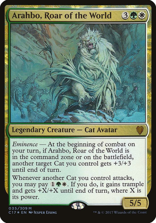 Arahbo, Roar of the World (Commander 2017) [Oversize Cards] 35