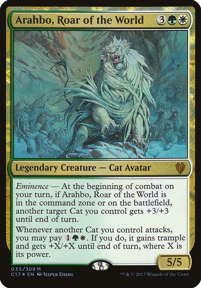 Arahbo, Roar of the World (Commander 2017) [Oversize Cards] 35