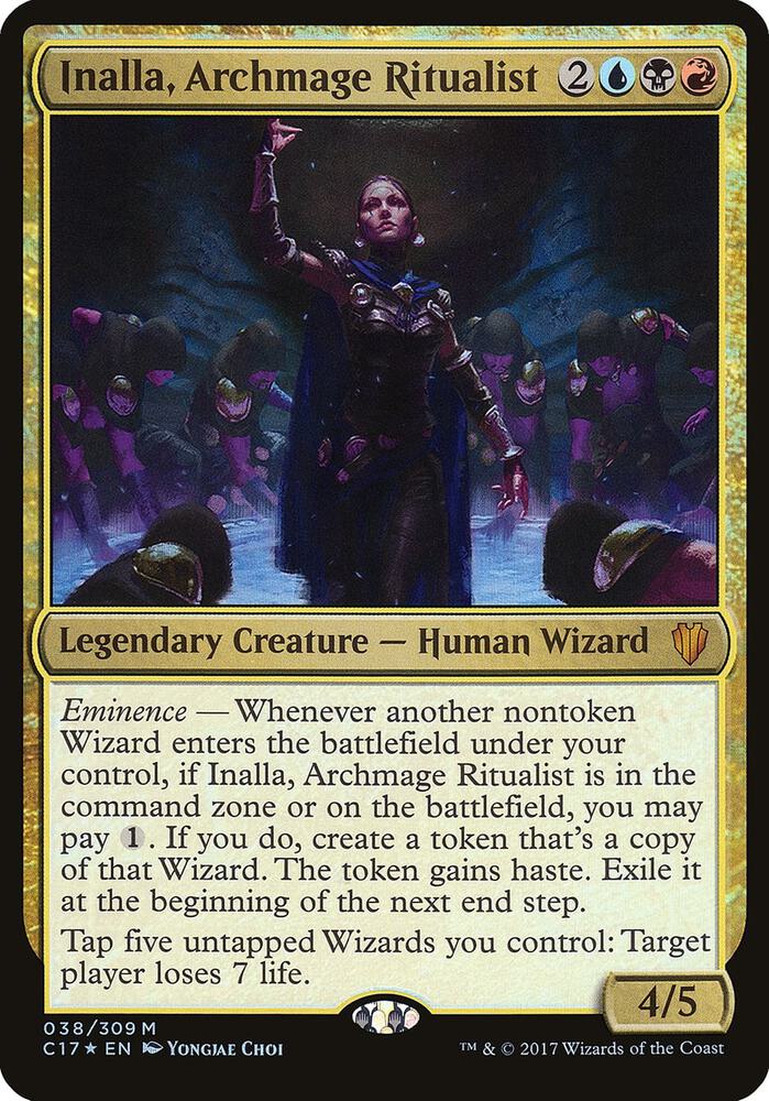 Inalla, Archmage Ritualist (Commander 2017) [Oversize Cards] 38