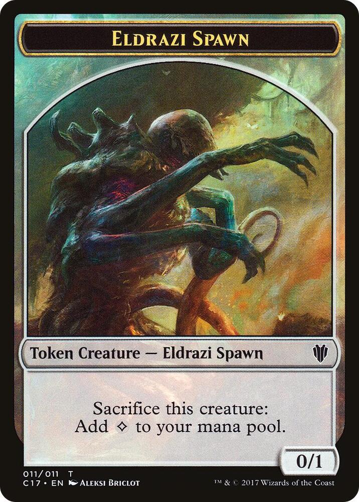 Eldrazi Spawn // Vampire Double-Sided Token [Commander 2017] 11 // 4