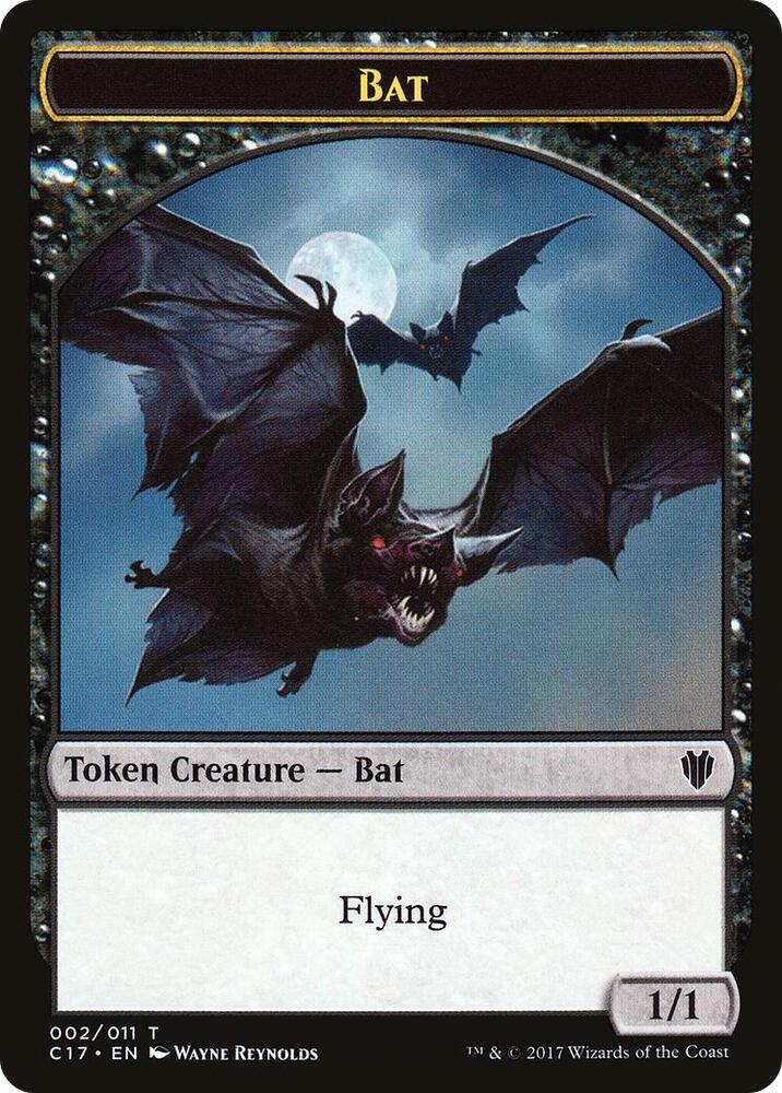 Bat // Vampire Double-Sided Token [Commander 2017] 2 // 4