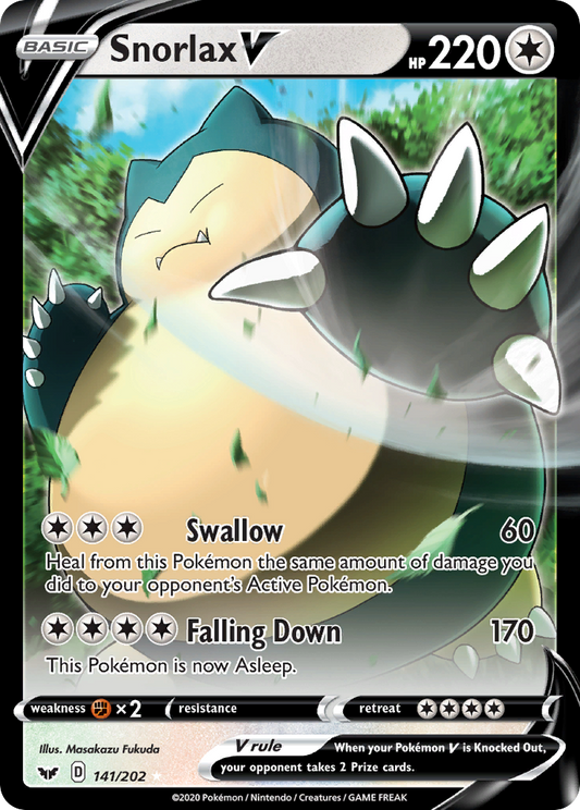 Snorlax V - 141/202 Sword & Shield