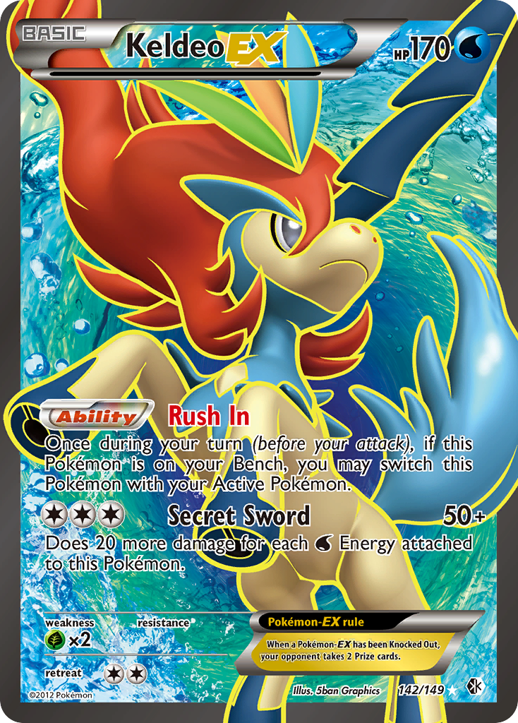 Keldeo-EX - 142/149 Boundaries Crossed