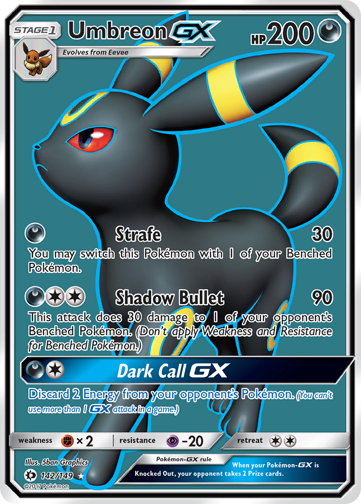 Umbreon-GX - 142/149 Sun & Moon