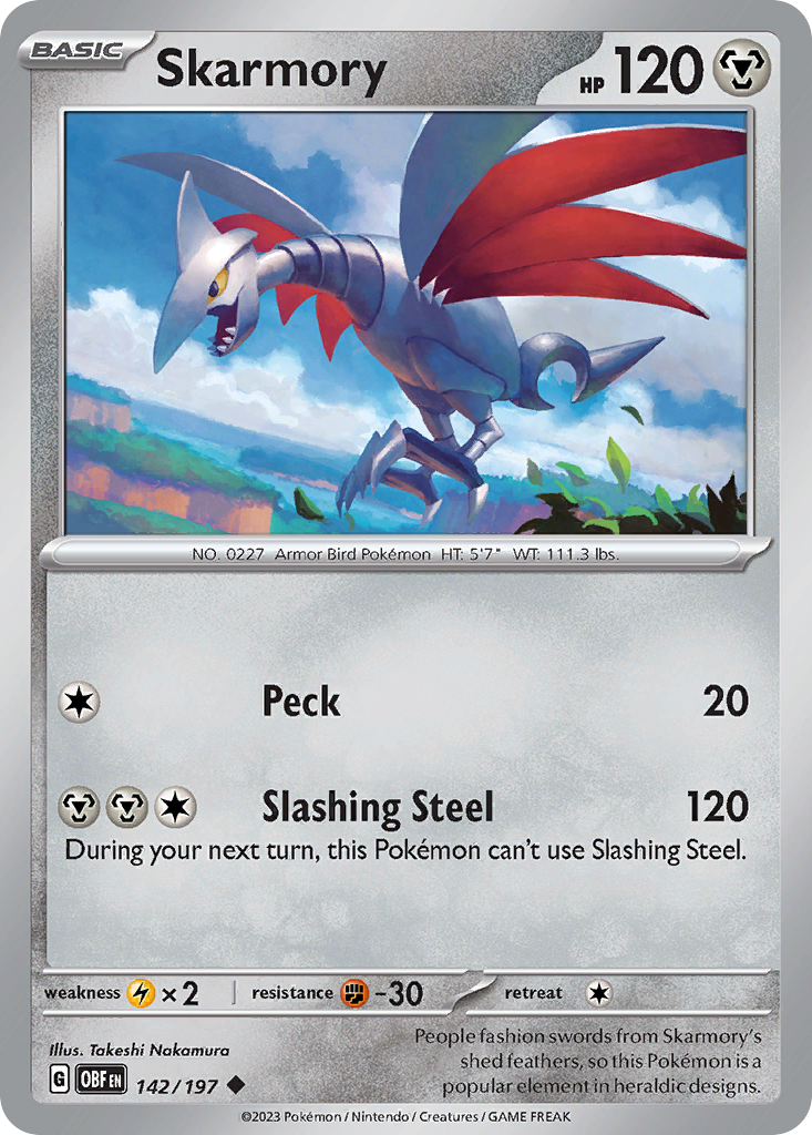 Skarmory - 142/197 Obsidian Flames