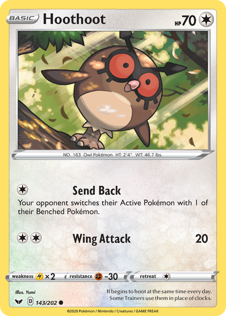 Hoothoot - 143/202 Sword & Shield