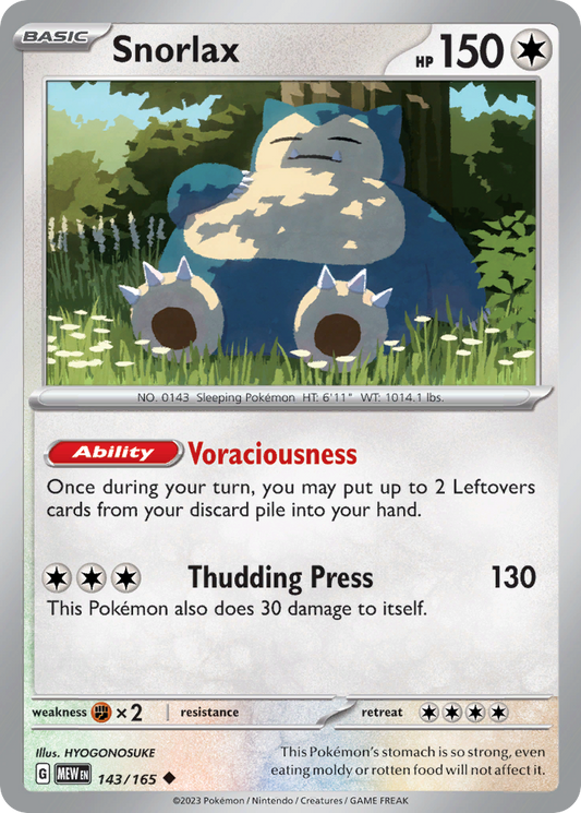 Snorlax - 143/165 151