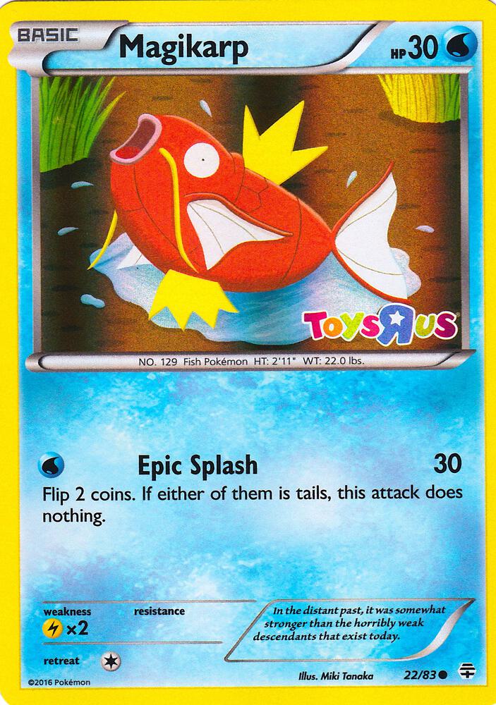 Magikarp - 22/83 (Toys R Us Promo) [Miscellaneous Cards & Products] 022/083
