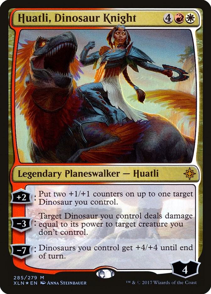 Huatli, Dinosaur Knight [Ixalan] 285