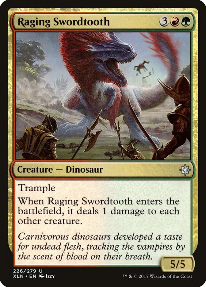 Raging Swordtooth [Ixalan] 226