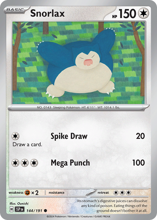 Snorlax - 144/191 Surging Sparks