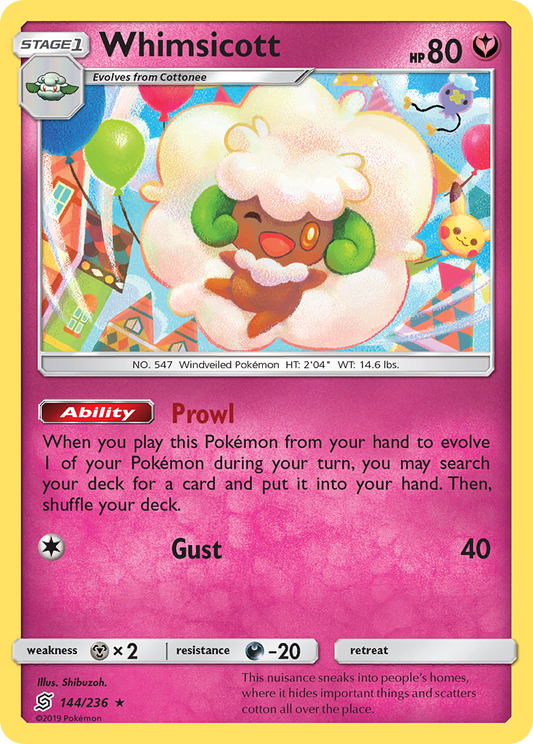 Whimsicott - 144/236 Unified Minds