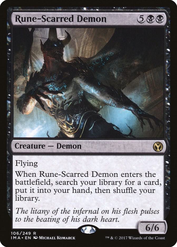 Rune-Scarred Demon [Iconic Masters] 106