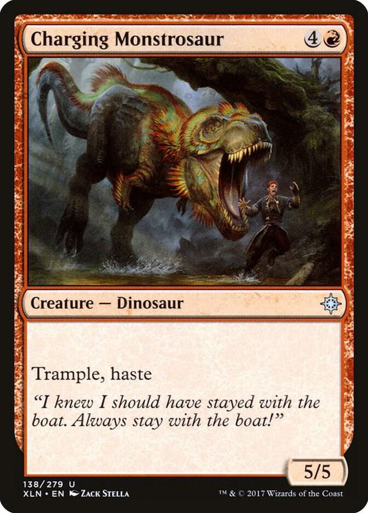 Charging Monstrosaur [Ixalan] 138