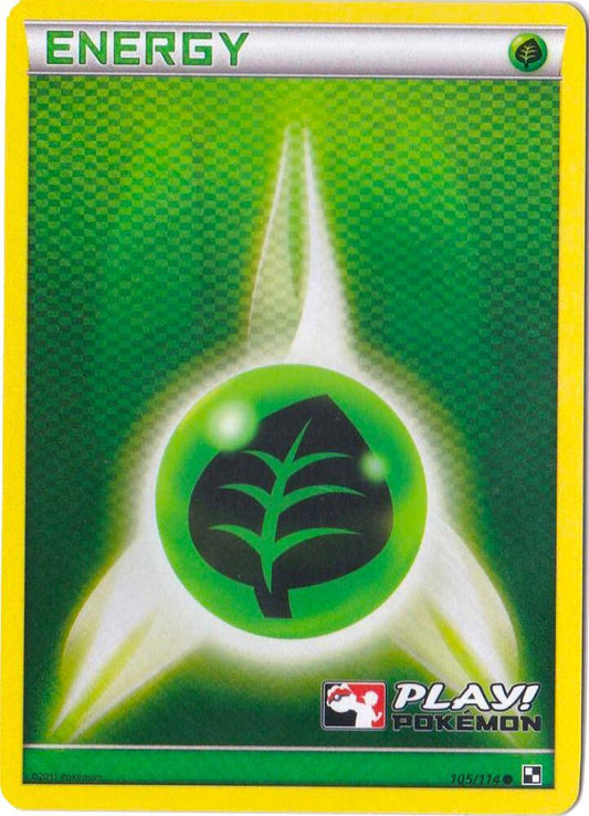 Grass Energy - 105/114 (Play! Pokemon) [League & Championship Cards] 105/114