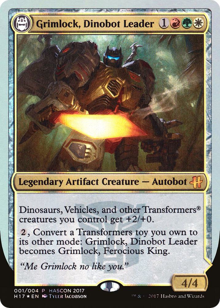 Grimlock, Dinobot Leader // Grimlock, Ferocious King [Media Promos] 1