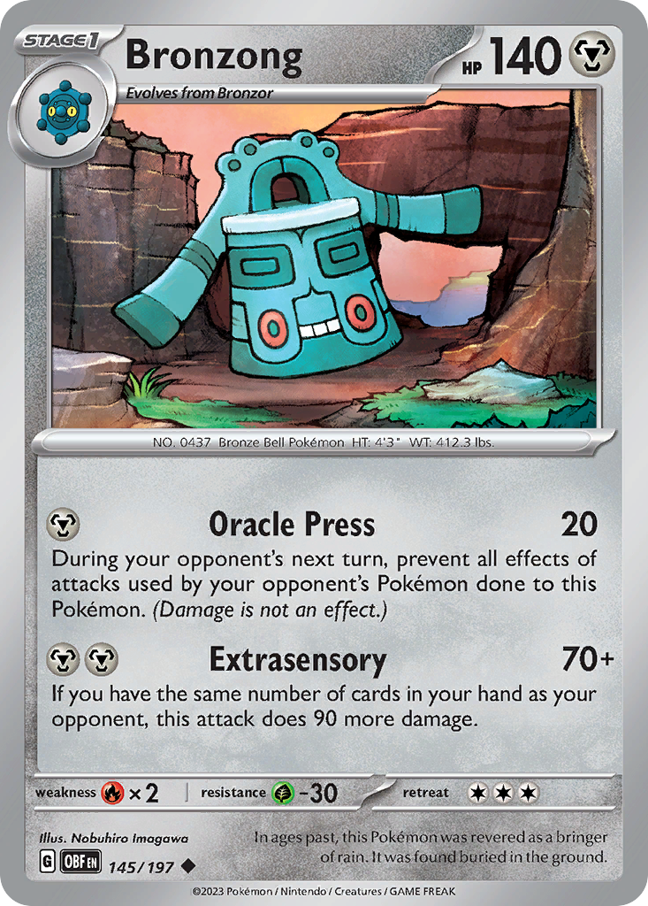 Bronzong - 145/197 Obsidian Flames