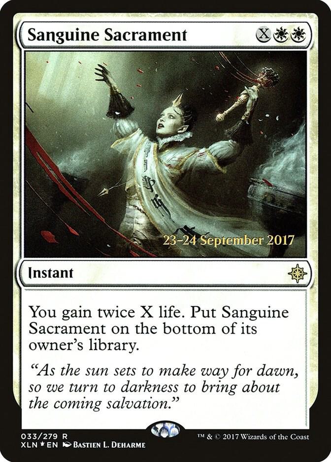 Sanguine Sacrament [Prerelease Cards] 33