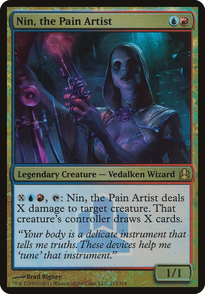 Nin, the Pain Artist (Commander Launch Promo) [Oversize Cards] 213