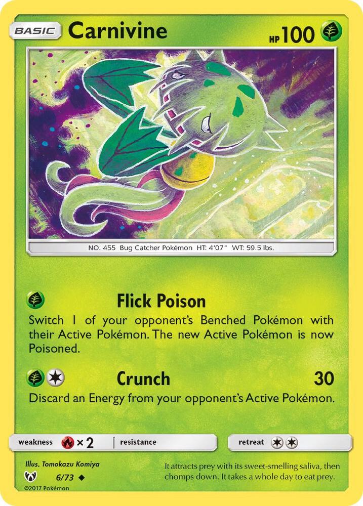 Carnivine [Shining Legends] 6/73