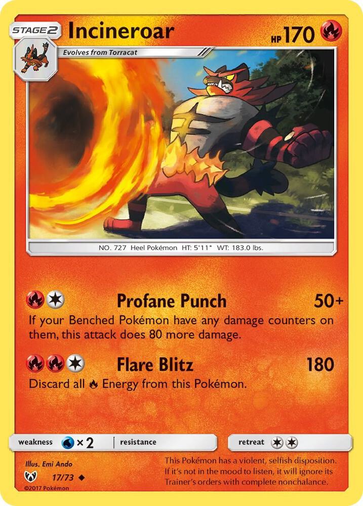 Incineroar [Shining Legends] 17/73