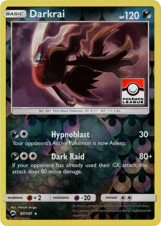 Darkrai - 87/147 (Pokemon League) [League & Championship Cards] 087/147