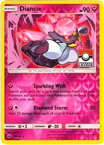 Diancie - 94/147 (Pokemon League) [League & Championship Cards] 094/147