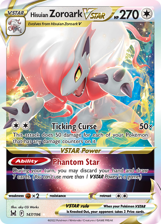 Hisuian Zoroark VSTAR - 147/196 Lost Origin