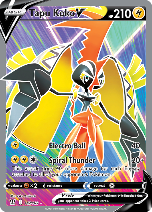 Tapu Koko V - 147/163 Battle Styles