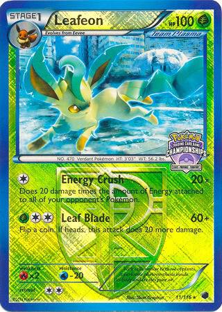 Leafeon - 11/116 (State Championships) [League & Championship Cards] 011/116
