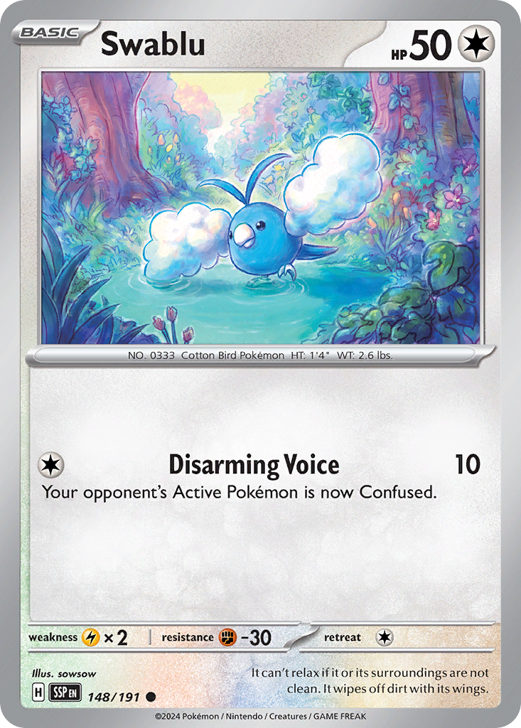 Swablu - 148/191 Surging Sparks