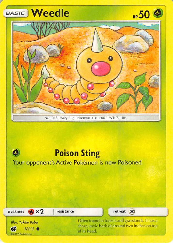 Weedle [SM - Crimson Invasion] 1/111