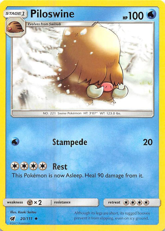 Piloswine [SM - Crimson Invasion] 20/111