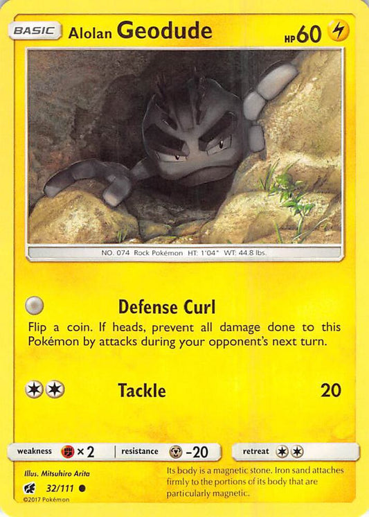 Alolan Geodude [SM - Crimson Invasion] 32/111