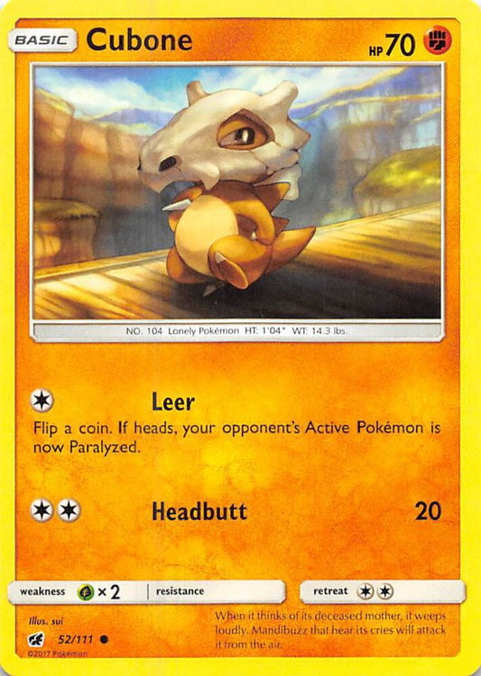 Cubone [SM - Crimson Invasion] 52/111