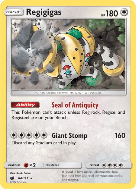 Regigigas [SM - Crimson Invasion] 84/111