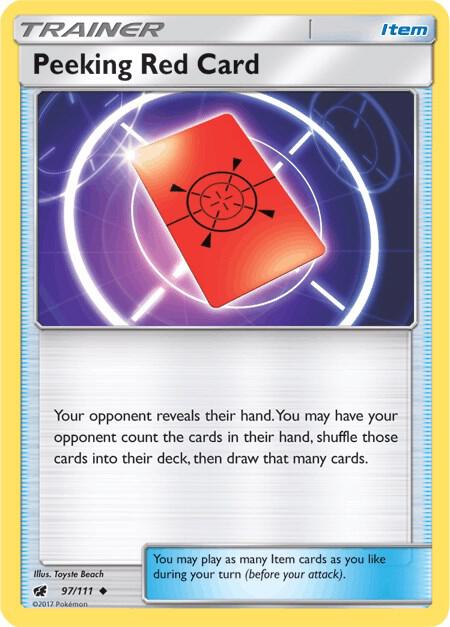Peeking Red Card [SM - Crimson Invasion] 97/111