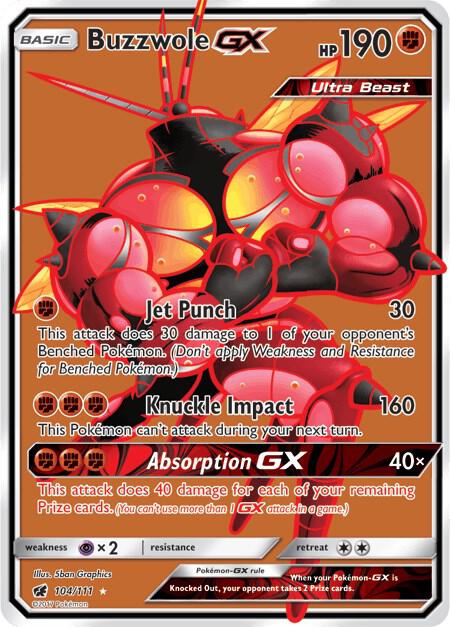 Buzzwole GX (Full Art) [SM - Crimson Invasion] 104/111
