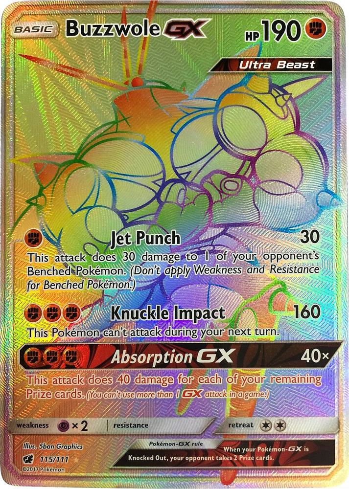 Buzzwole GX (Secret) [SM - Crimson Invasion] 115/111