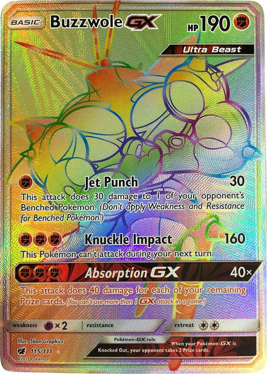 Buzzwole GX (Secret) [SM - Crimson Invasion] 115/111