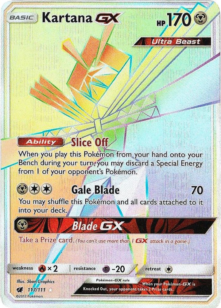 Kartana GX (Secret) [SM - Crimson Invasion] 117/111