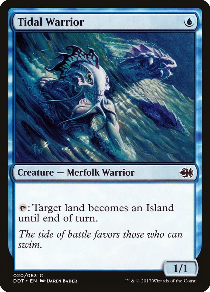 Tidal Warrior [Duel Decks: Merfolk vs. Goblins] 20