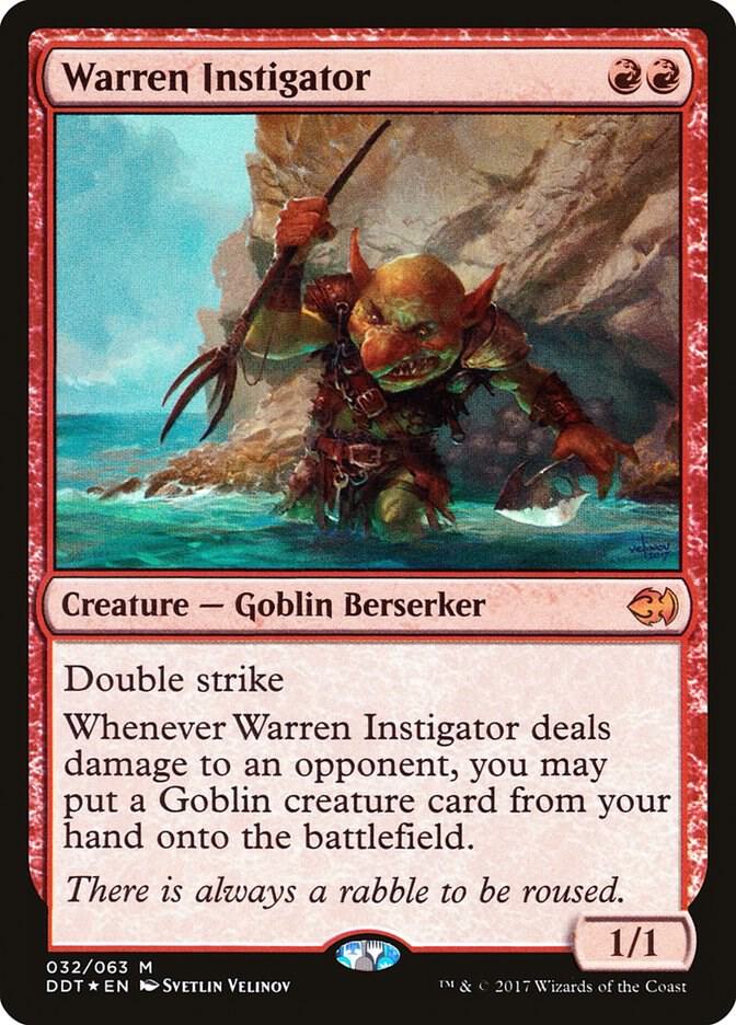 Warren Instigator [Duel Decks: Merfolk vs. Goblins] 32