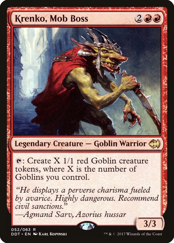 Krenko, Mob Boss [Duel Decks: Merfolk vs. Goblins] 52