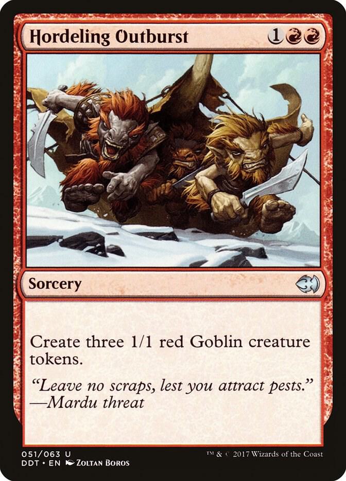 Hordeling Outburst [Duel Decks: Merfolk vs. Goblins] 51