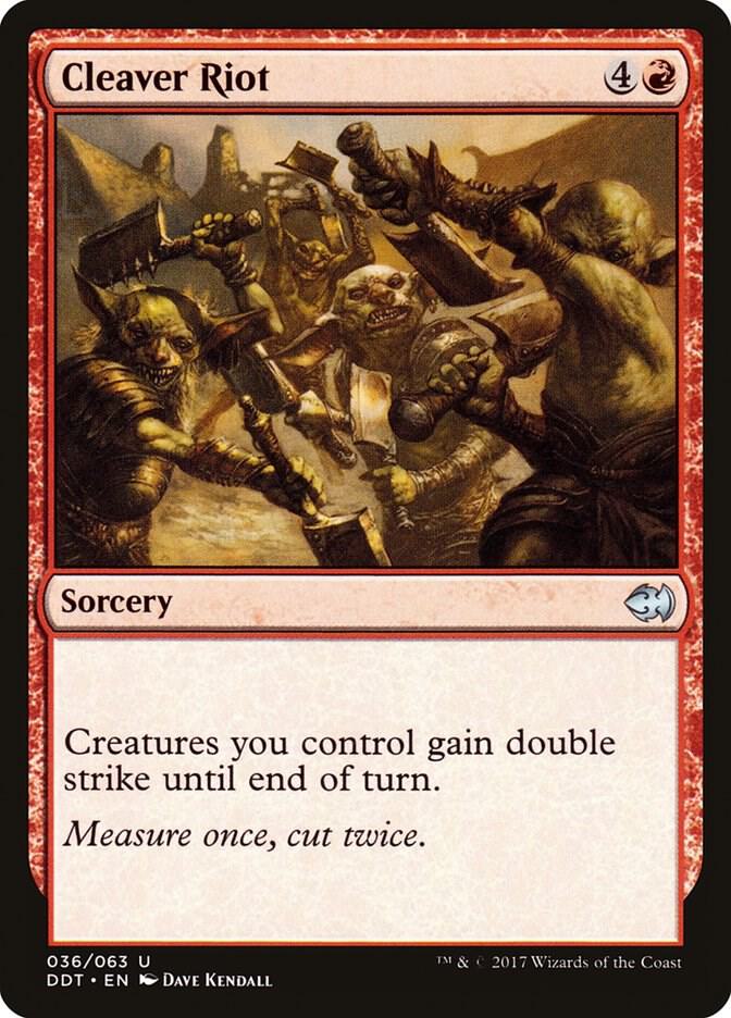 Cleaver Riot [Duel Decks: Merfolk vs. Goblins] 36