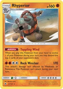 Rhyperior - 67/147 (SM Burning Shadows) [Deck Exclusives] 067/147