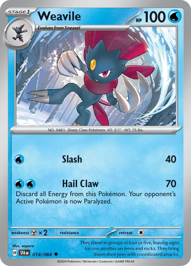 Weavile - 14/64 Shrouded Fable