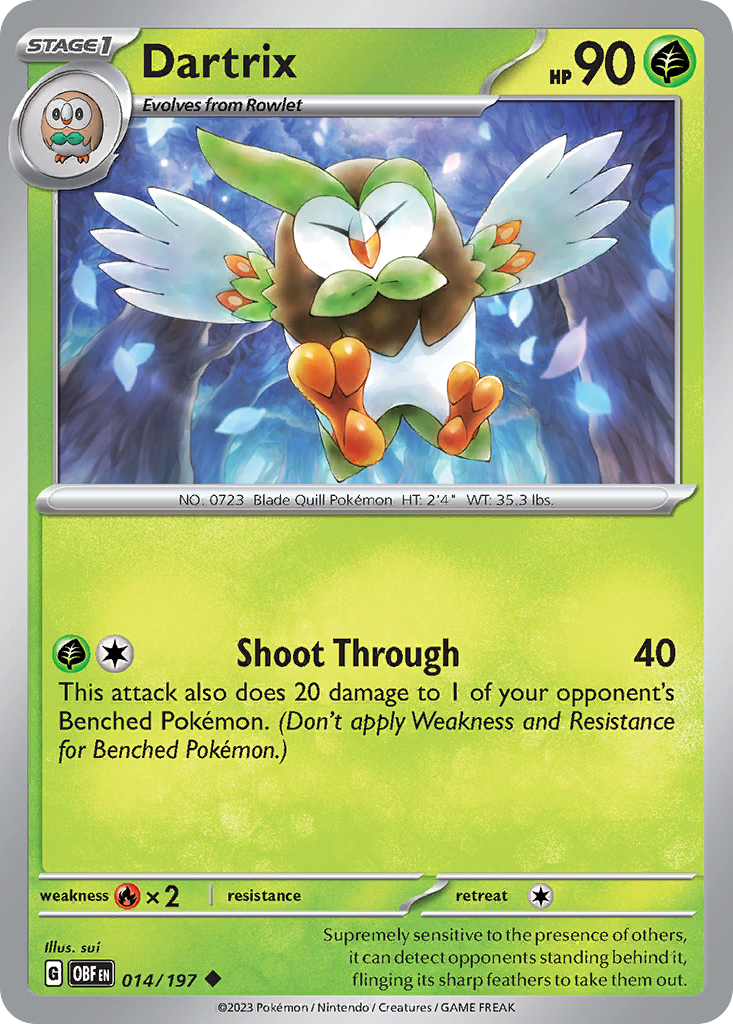 Dartrix - 14/197 Obsidian Flames